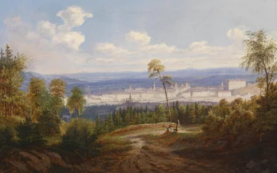 Blick vom Pöstlingberg auf Linz